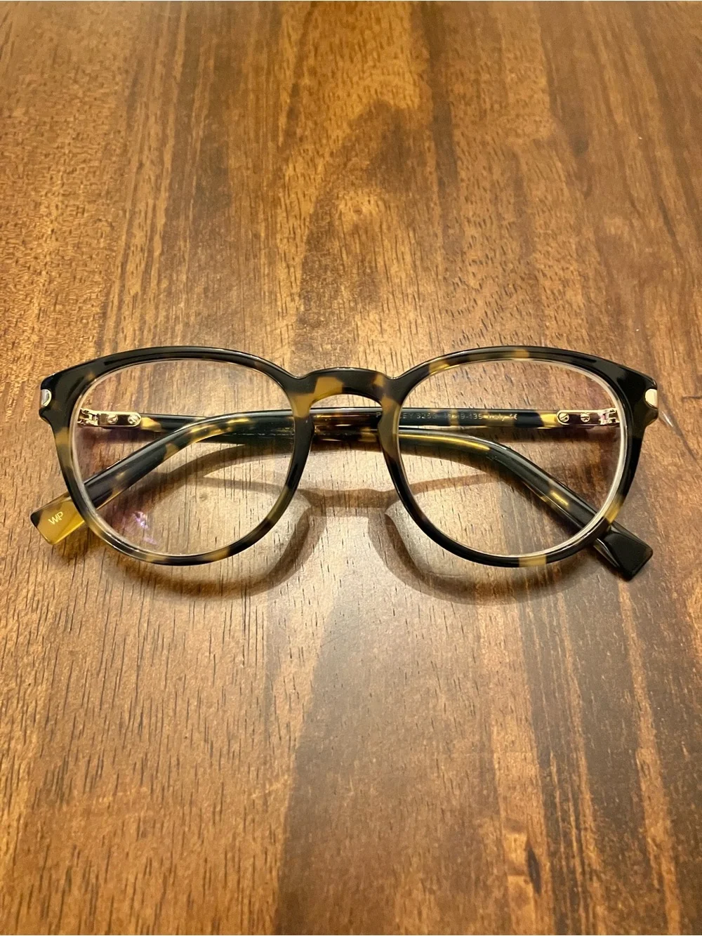 Warby Parker Percey in Violet Magnolia with Shiny Gold Endcaps